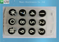 Pil Karbon Konduktif Mencetak Keypad Karet Silikon 45 Derajat 12 Tombol