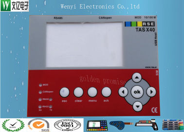 Membran Switch Keypad Panel Sentuh Overlay Numeric Multi Warna Untuk Mesin Cetak UV
