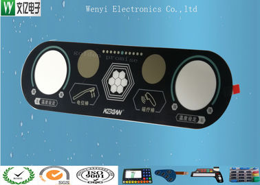 RoHs Push Button Membran Switch Overlay Medis Perangkat Efek Pasir 0,175mm