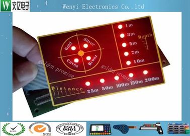 Sirkuit SMT Dengan LED Backlight Illuminated Embossing Key Membrane Switch
