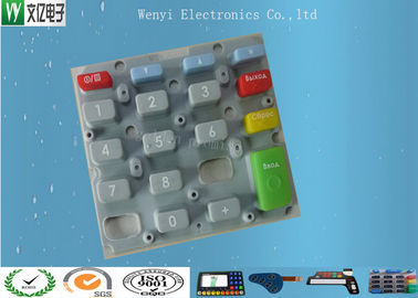 Keypads Karet Silikon Kustom Untuk Item 3C 60 Gelar Silkscreen Cetak Gloss Tinggi