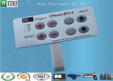 Embossing Polydome Switch Dengan Led Display Band, Tactile Membrane Push Button Switch