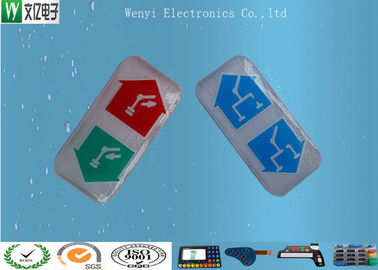 Self Stick Epoxy Membran Switch Overlay, Gloss Tinggi Konduktif Overlay Untuk Logo