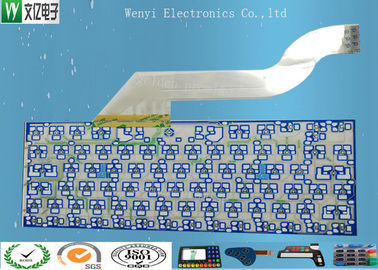 Keyboard Membran Switch Sirkuit Fleksibel Multilayer, 2 Lapisan Fpc Papan Sirkuit Fleksibel
