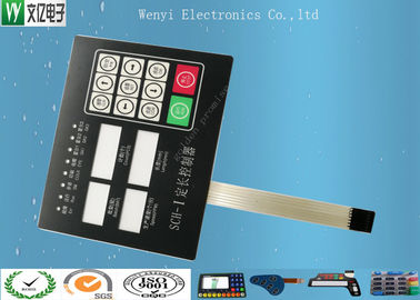 Hapus Jendela Polydome Beralih Panel Kontrol Membran Dengan Konektor Perempuan 8 Pin