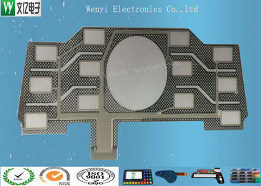EMI Shield Keypad Sentuh Kapasitif Fleksibel / Panel Sentuh Membran Kustom Dicetak