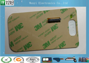 Keypad Kontrol Saklar Membran Datar Keypad Tidak Ada Embossing Dengan Overlay PET 0.20mm