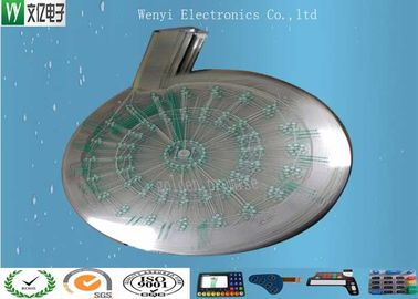 Putaran Hijau Insulate Sirkuit Flex PET 0,125 Mm Silver Paste Cetak Untuk Olahraga Elektronik Dart