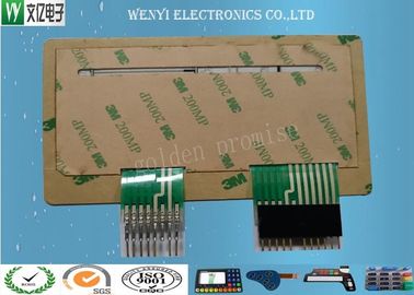 Multi Layer FPC Embossing Membrane Switch Dengan 2.54 Konektor Dan Pin