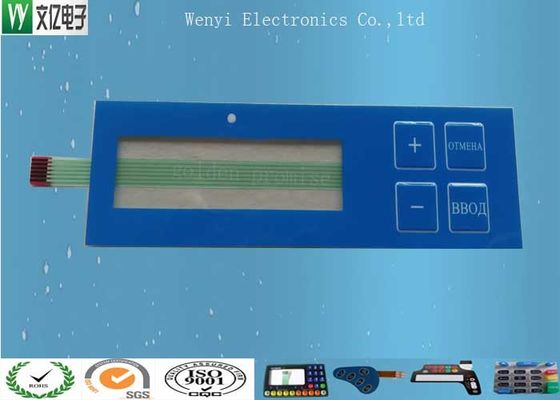 Side Light LED Backlit Embossing FPC Membrane Switch Dengan Polydome